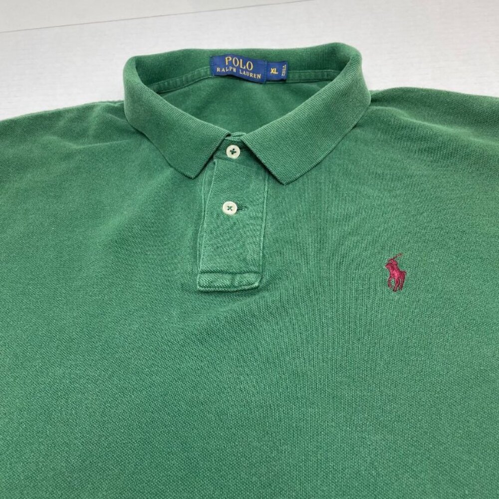 Polo Ralph Lauren Men's Polo Shirt - Green - Size XL - GUC